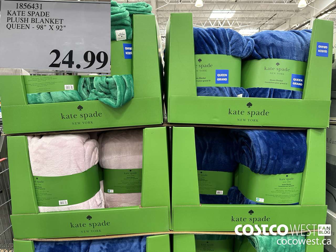 1856431 KATE SPADE PLUSH BLANKET QUEEN 98