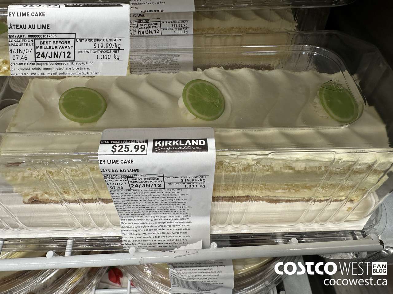 1817595 KEY LIME CAKE $25.99