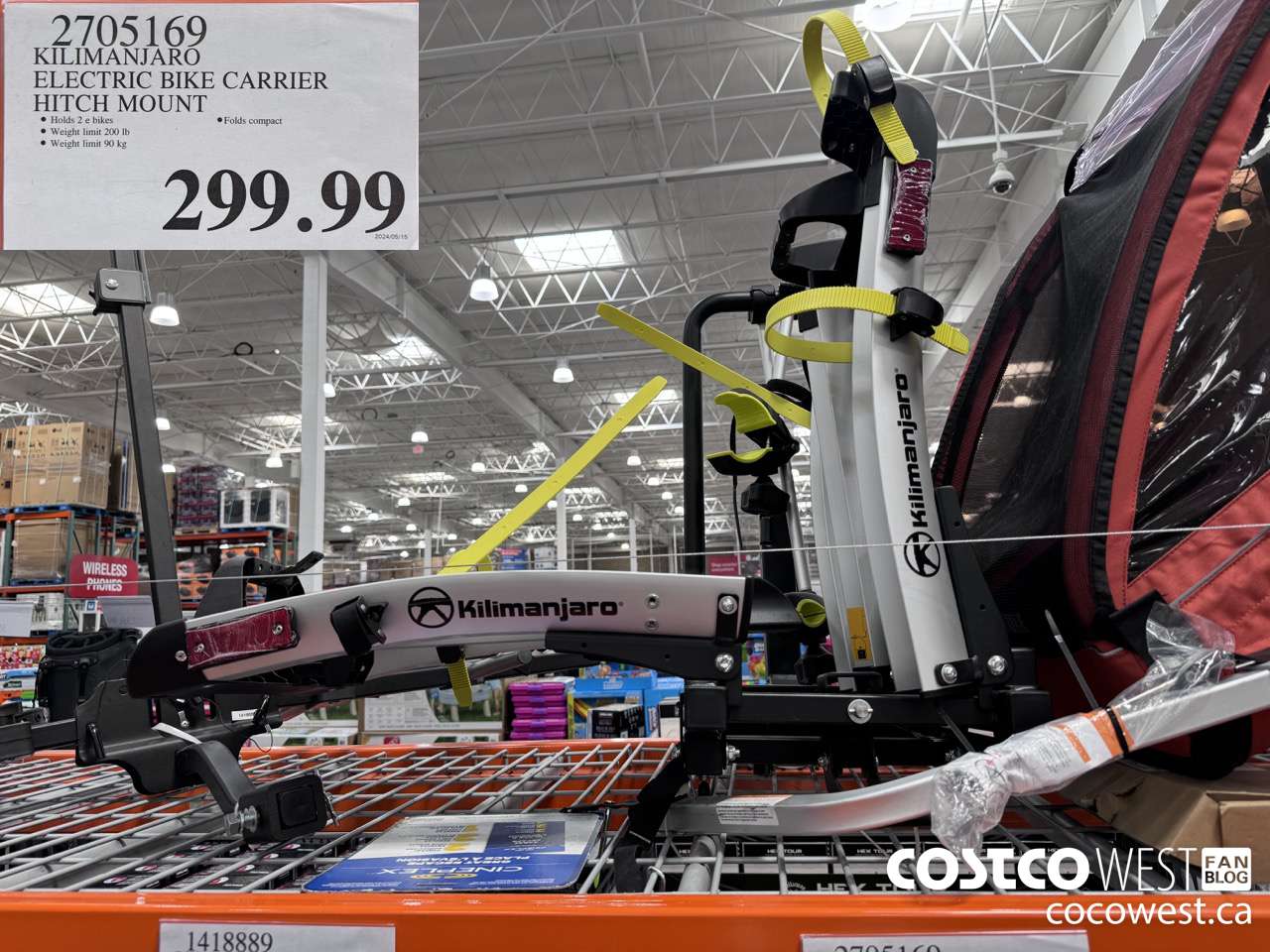 2705169 KILIMANJARO ELECTRIC BIKE CARRIER HITCH MOUNT $299.99