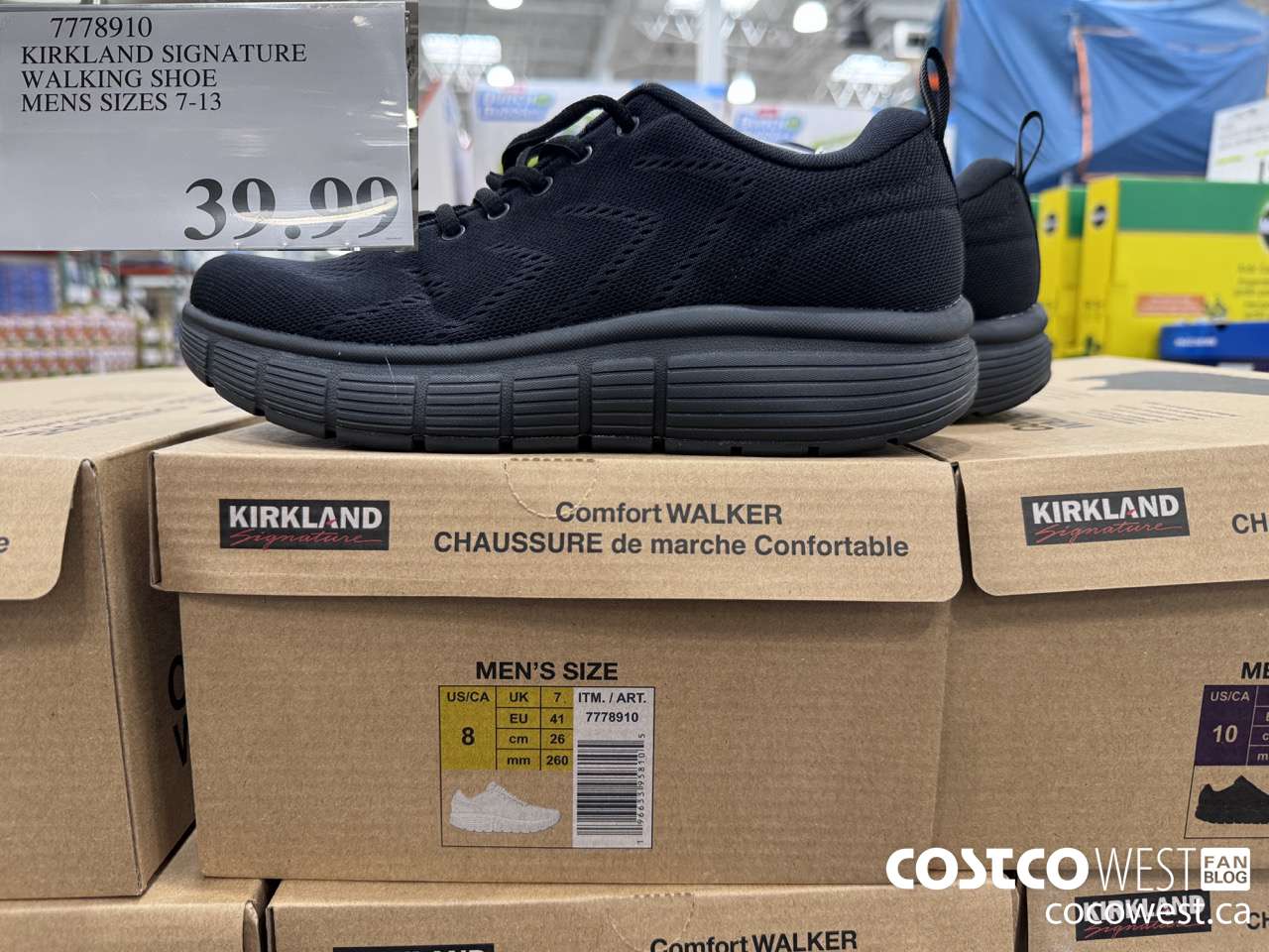 7778910 KIRKLAND SIGNATURE WALKING SHOE MENS SIZES 7-13 $39.99