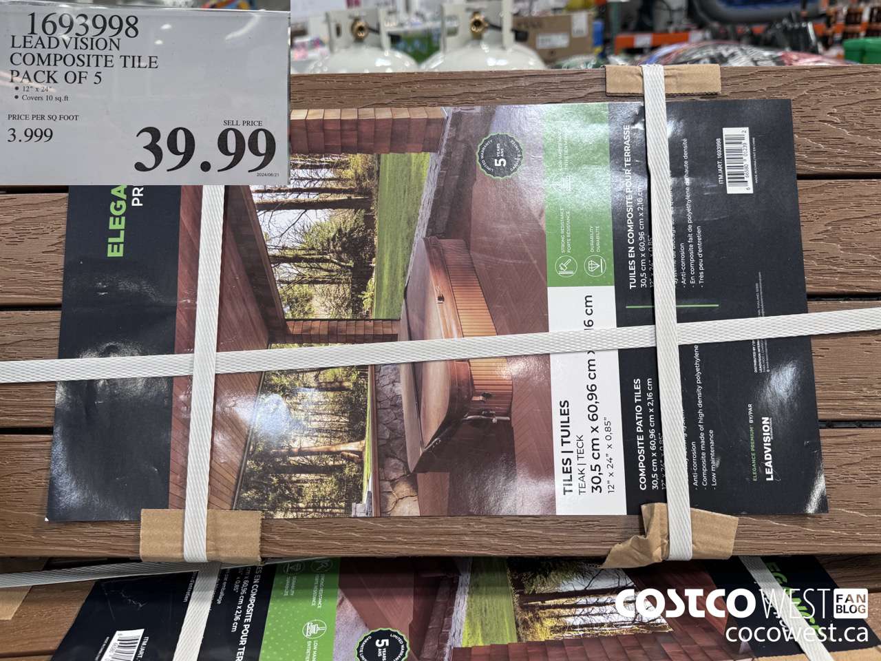 1693998 LEADVISION COMPOSITE TILE PACK OF 5 $39.99