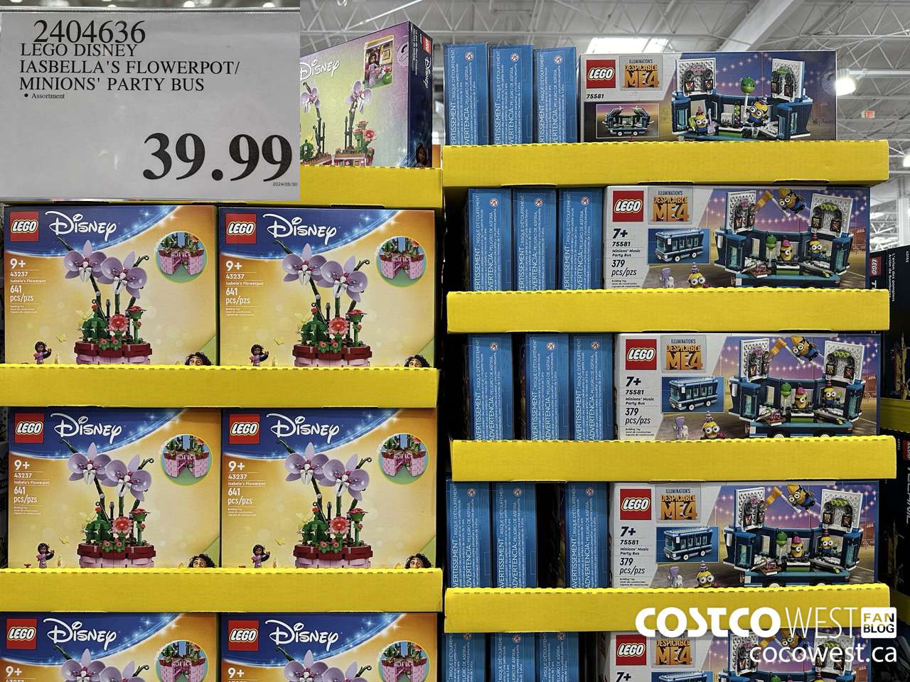 2404636 LEGO DISNEY IASEBELLA'S FLOWERPOT/MINIONS' PARTY BUS $39.99