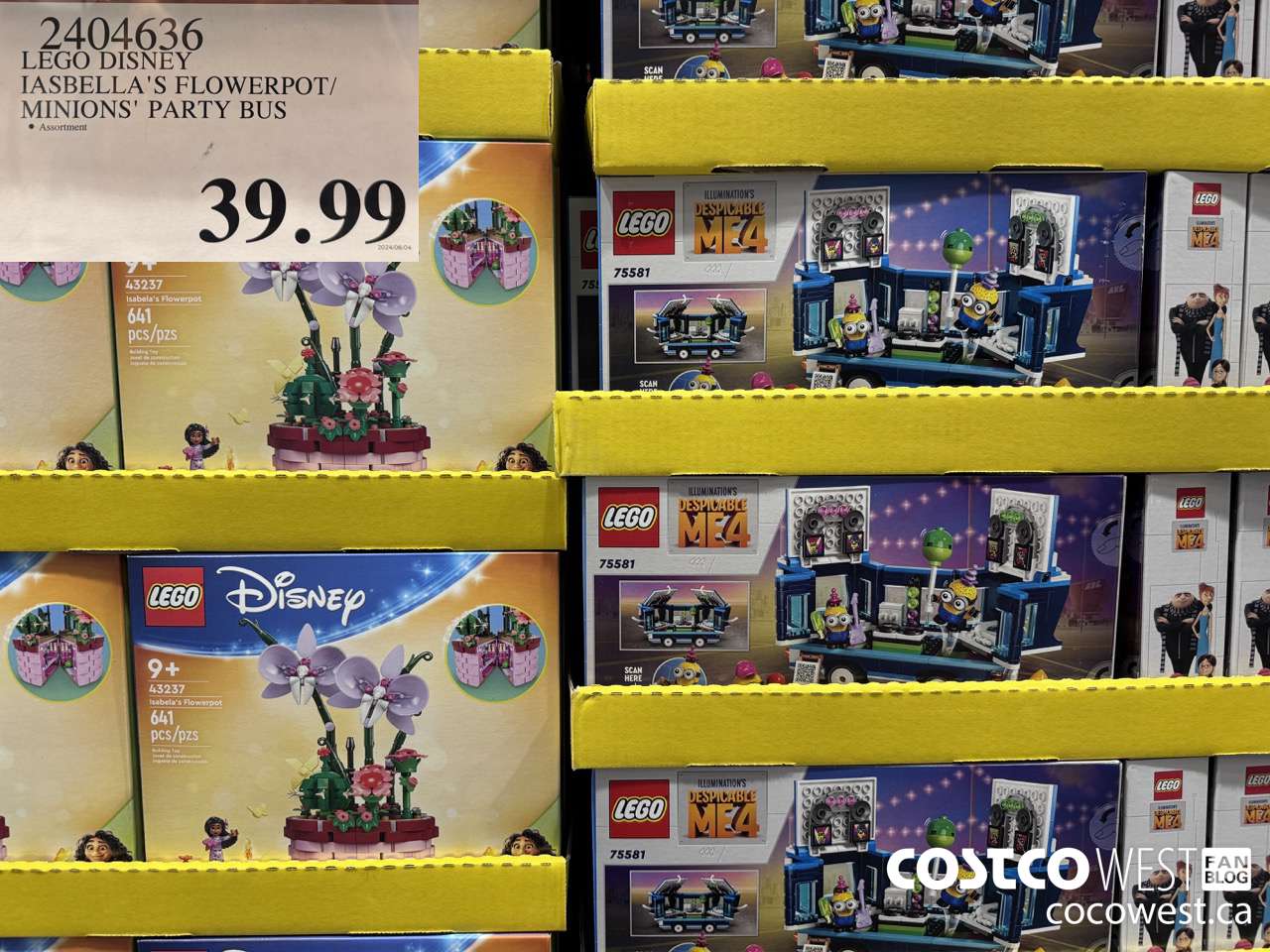 2404636 LEGO DISNEY IASEBELLA'S FLOWERPOT/MINIONS' PARTY BUS $39.99