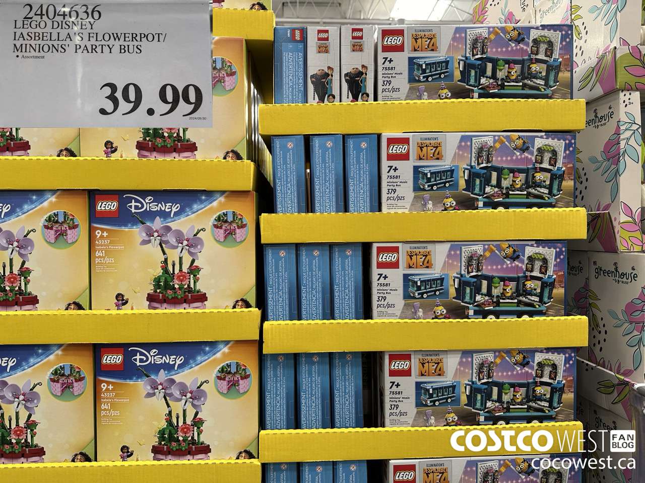 2404636 LEGO DISNEY IASEBELLA'S FLOWERPOT/MINIONS' PARTY BUS $39.99