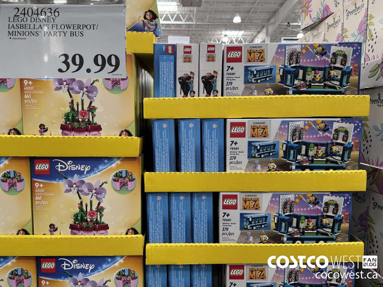 2404636 LEGO DISNEY IASEBELLA'S FLOWERPOT/MINIONS' PARTY BUS $39.99