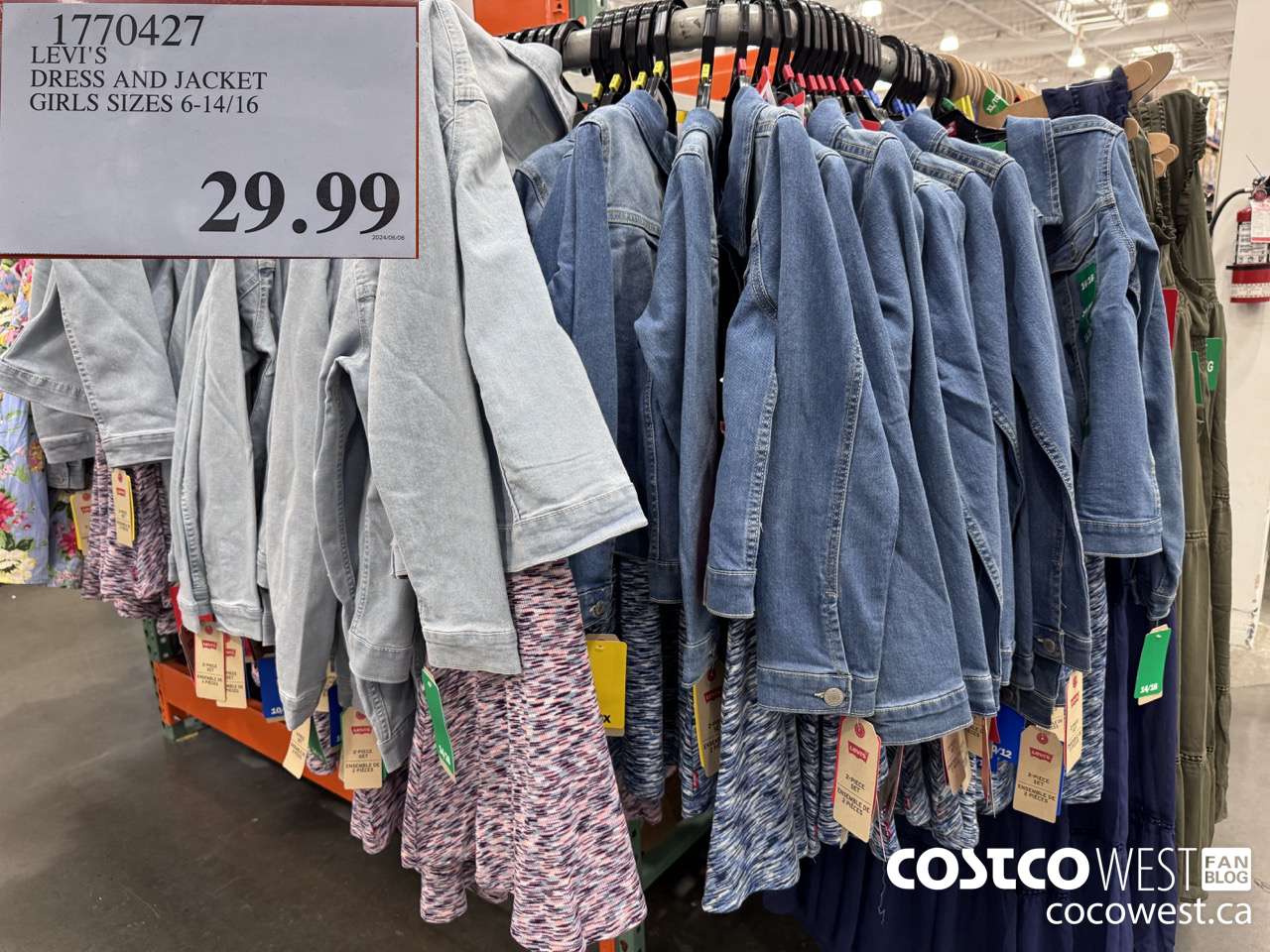 1770427 LEVI'S DRESS AND JACKET GIRLS SIZES 6-14/16 $29.99