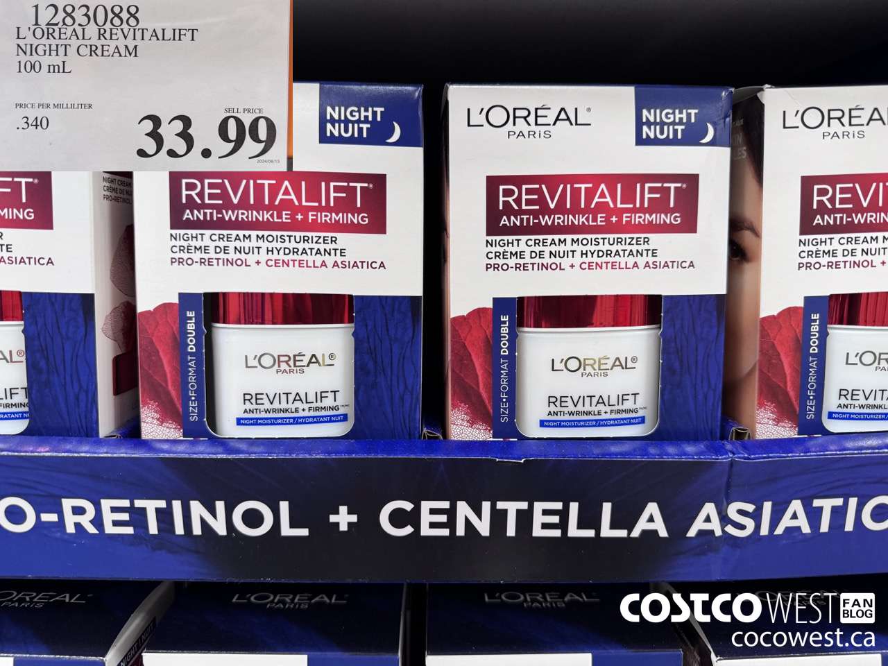 1283088 L'OREAL REVITALIFT NIGHT CREAM 100 mL $33.99