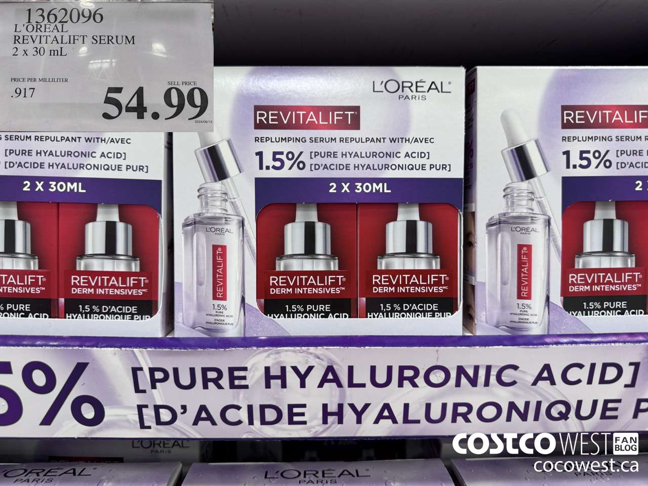 1362096 L'OREAL REVITALIFT SERUM 2 X 30 ML $54.99