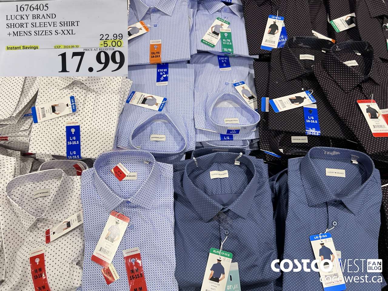 1676405 LUCKY BRAND SHORT SLEEVE SHIRT MENS SIZES S-XXL ($5.00 INSTANT SAVINGS EXPIRES ON 2024-06-30) $17.99