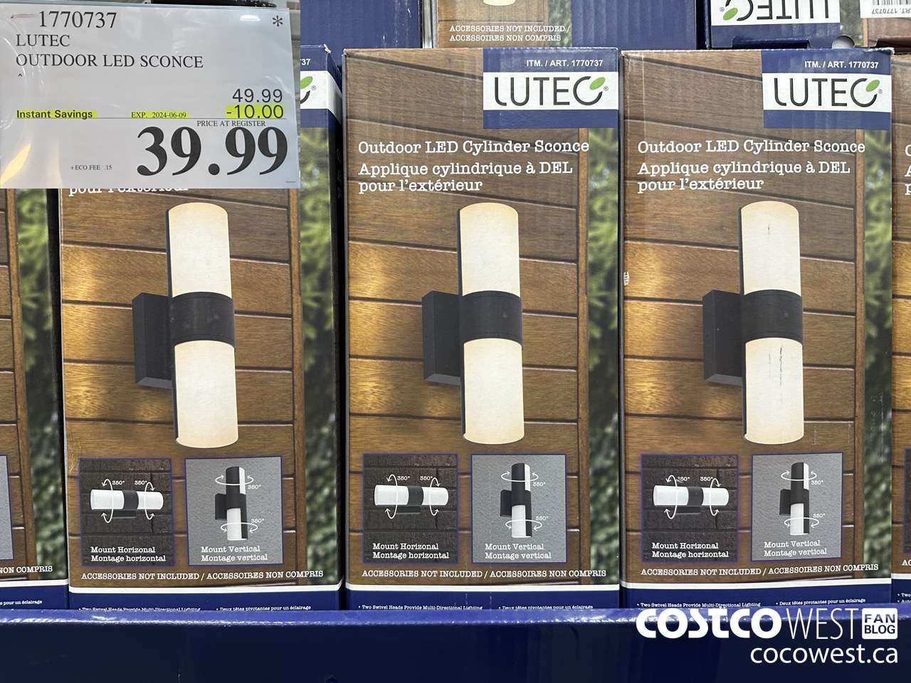 1770737 LUTEC OUTDOOR LED SCONCE ($10.00 INSTANT SAVINGS EXPIRES ON 2024-06-09) $39.99