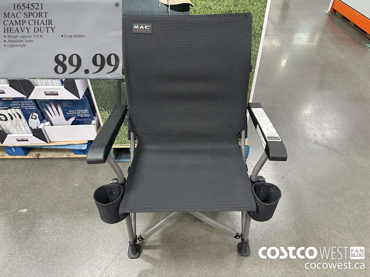 1654521 MAC SPORT CAMP CHAIR HEAVY DUTY $89.99
