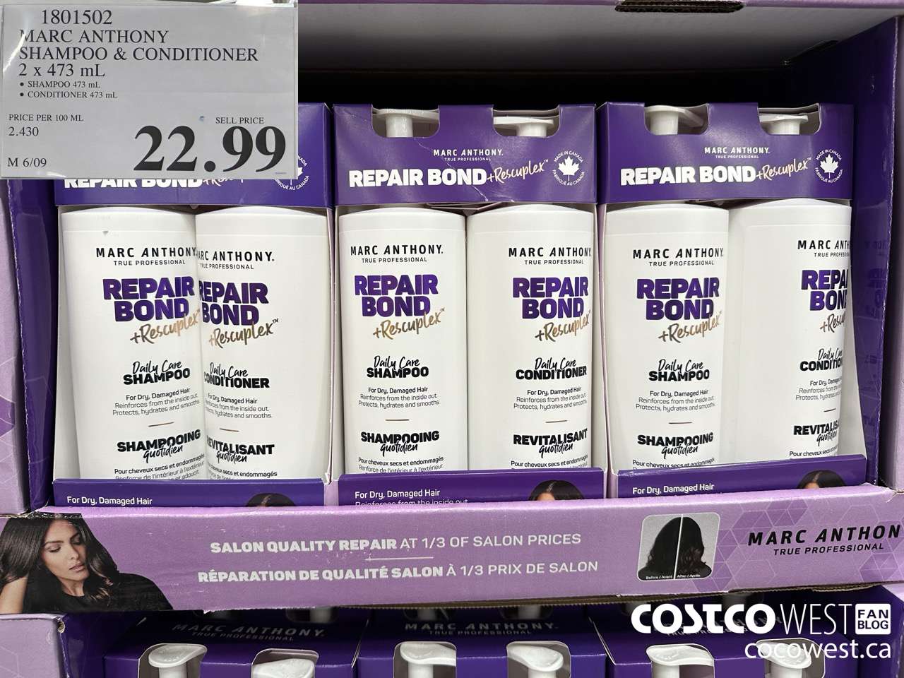 1801502 MARC ANTHONY SHAMPOO & CONDITIONER 2 X 473 ML $22.99