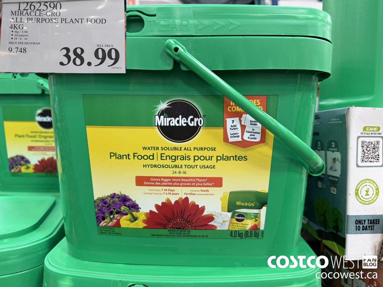 1262590 MIRACLE-GRO ALL PURPOSE PLANT FOOD 4KG $38.99