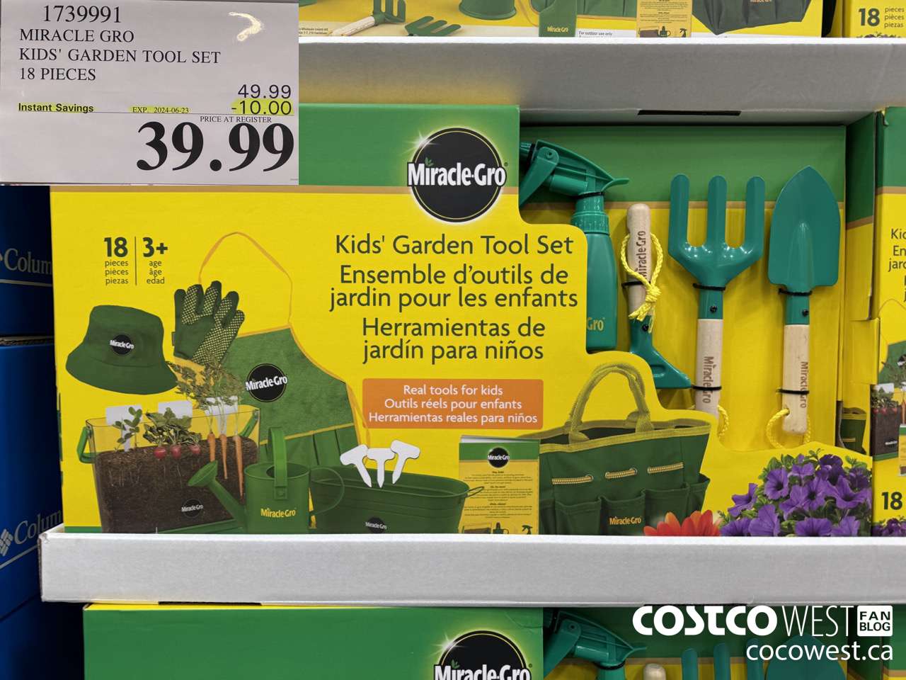 1739991 MIRACLE GRO KID'S GARDEN TOOL SET 18 PIECES ($10.00 INSTANT SAVINGS EXPIRES ON 2024-06-23) $39.99