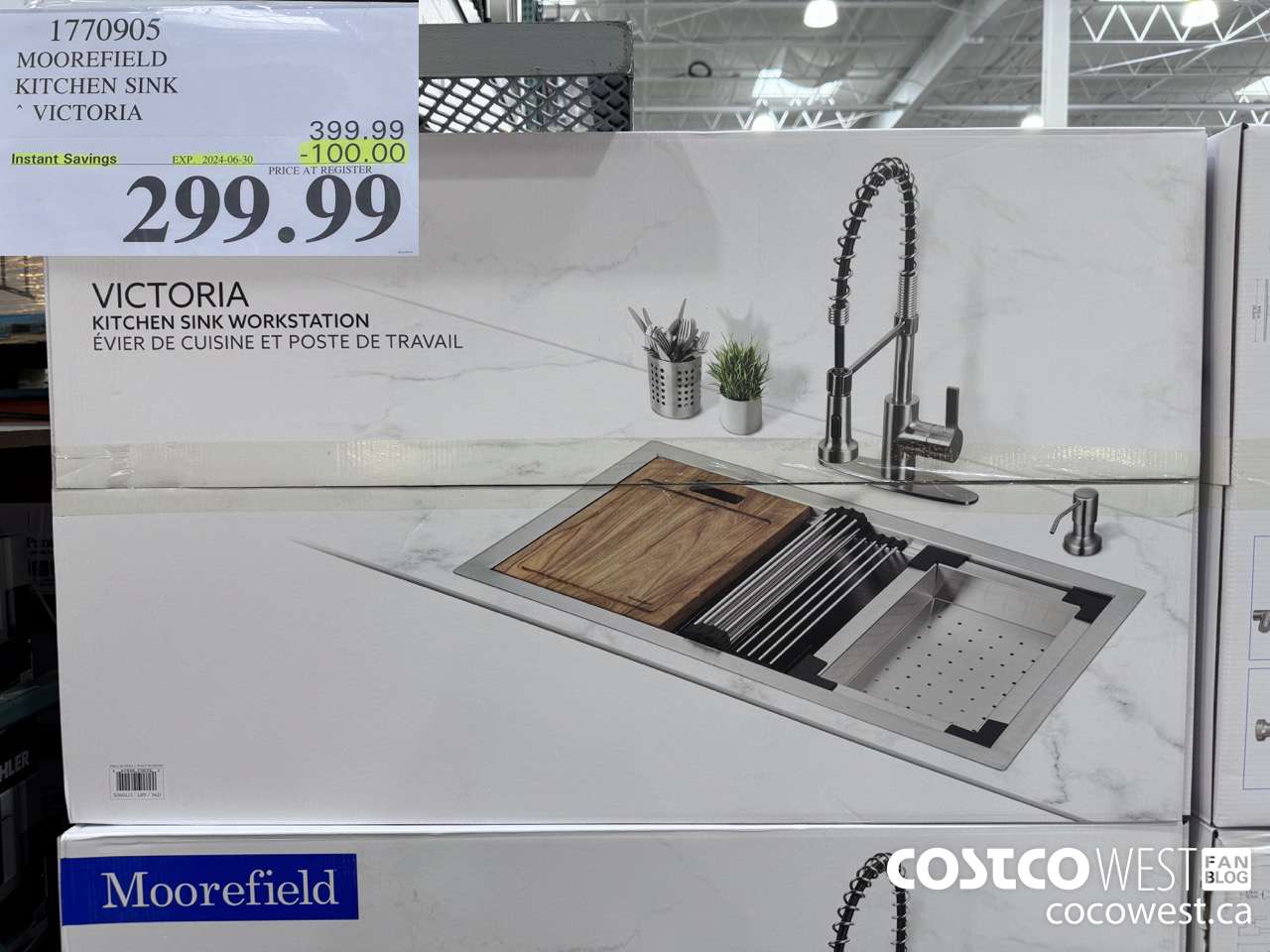 1770905 MOOREFIELD KITCHEN SINK VICTORIA ($100.00 INSTANT SAVINGS EXPIRES ON 2024-06-30) $299.99
