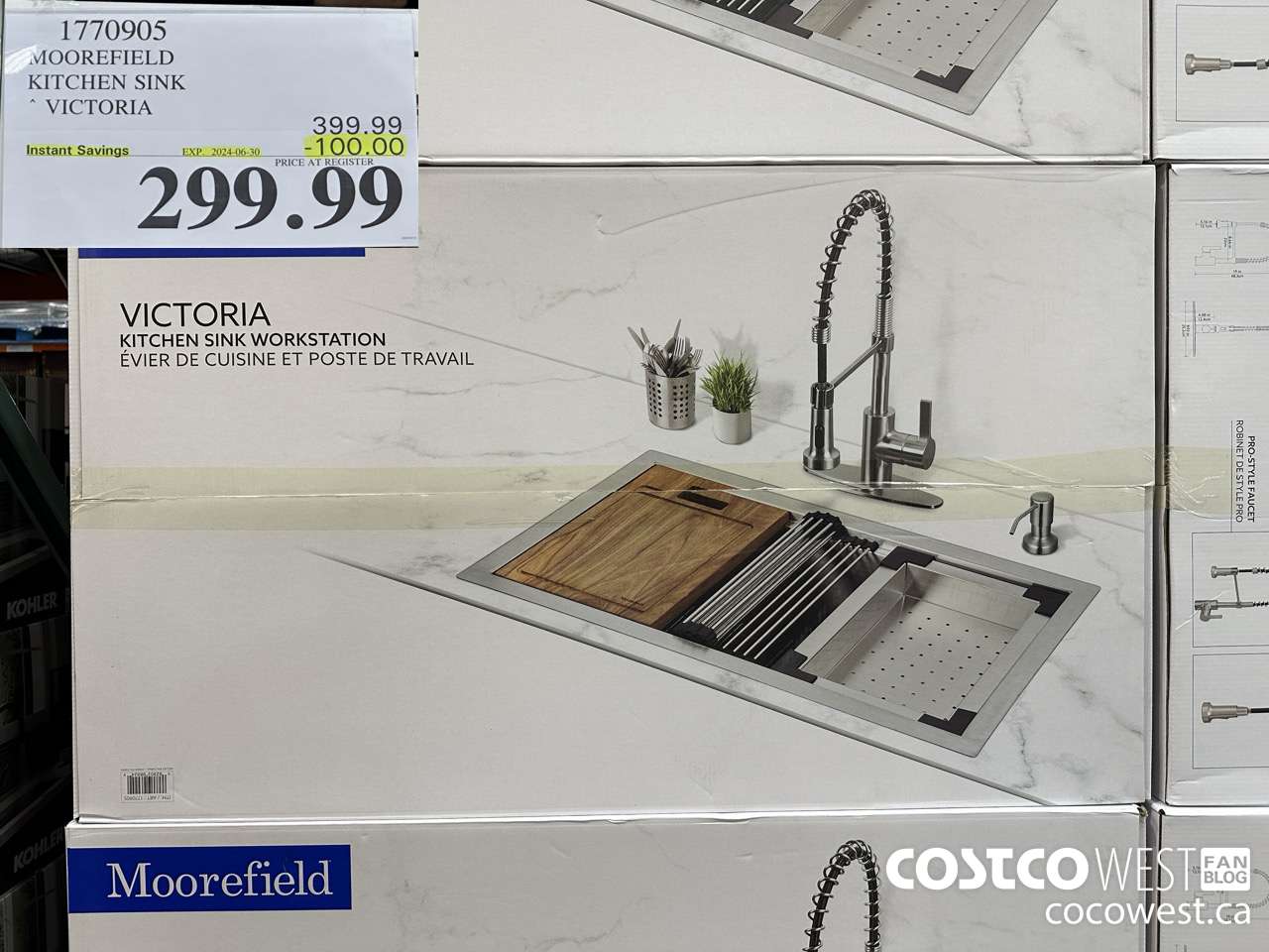 1770905 MOOREFIELD KITCHEN SINK VICTORIA ($100.00 INSTANT SAVINGS EXPIRES ON 2024-06-30) $299.99