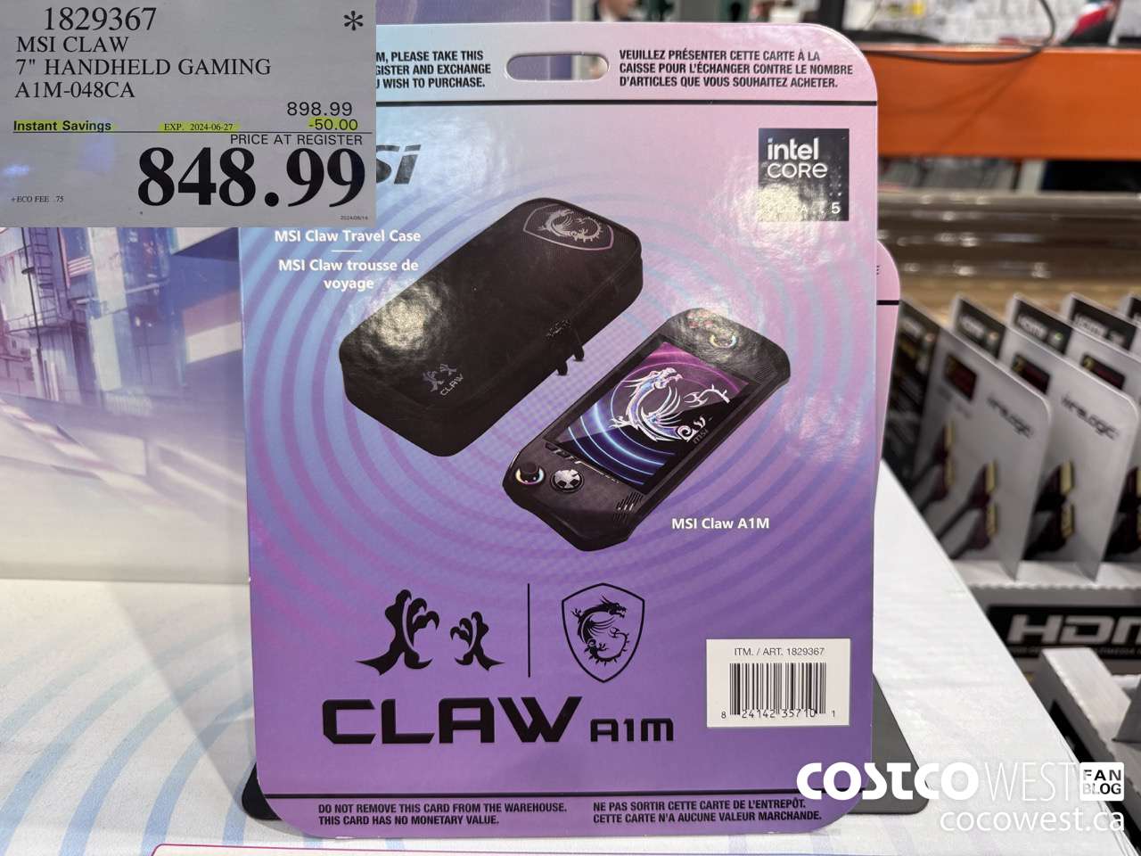 1829367 MSI CLAW 7