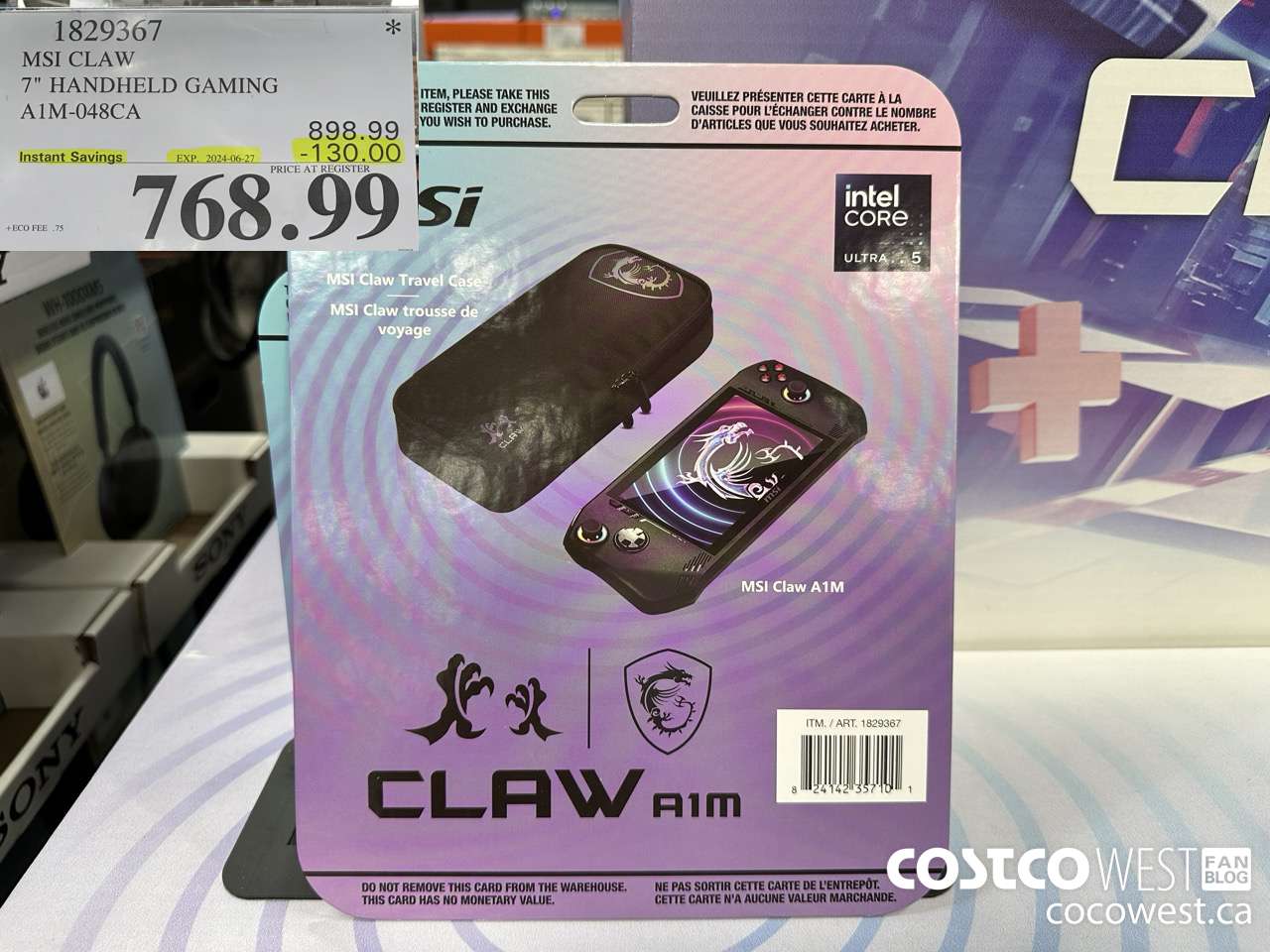 1829367 MSI CLAW 7
