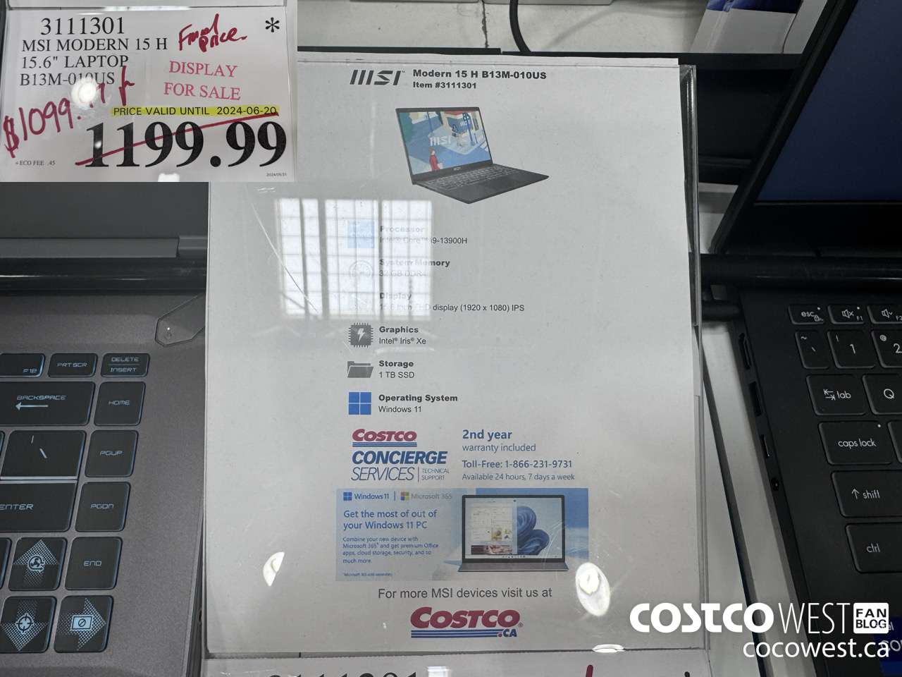 3111301 MSI MODERN 15 H 15.6