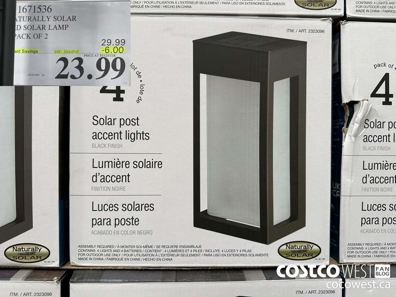 1671536 NATURALLY SOLAR LED SOLAR LAMP PACK OF 2 ($6.00 INSTANT SAVINGS EXPIRES ON 2024-07-07) $23.99