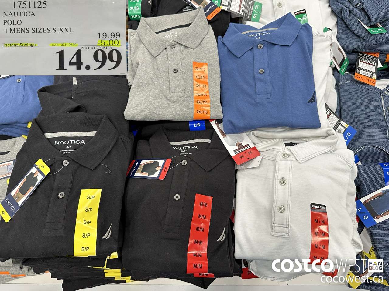 1751125 NAUTICA POLO MENS SIZES S-XXL ($5.00 INSTANT SAVINGS EXPIRES ON 2024-06-09) $14.99