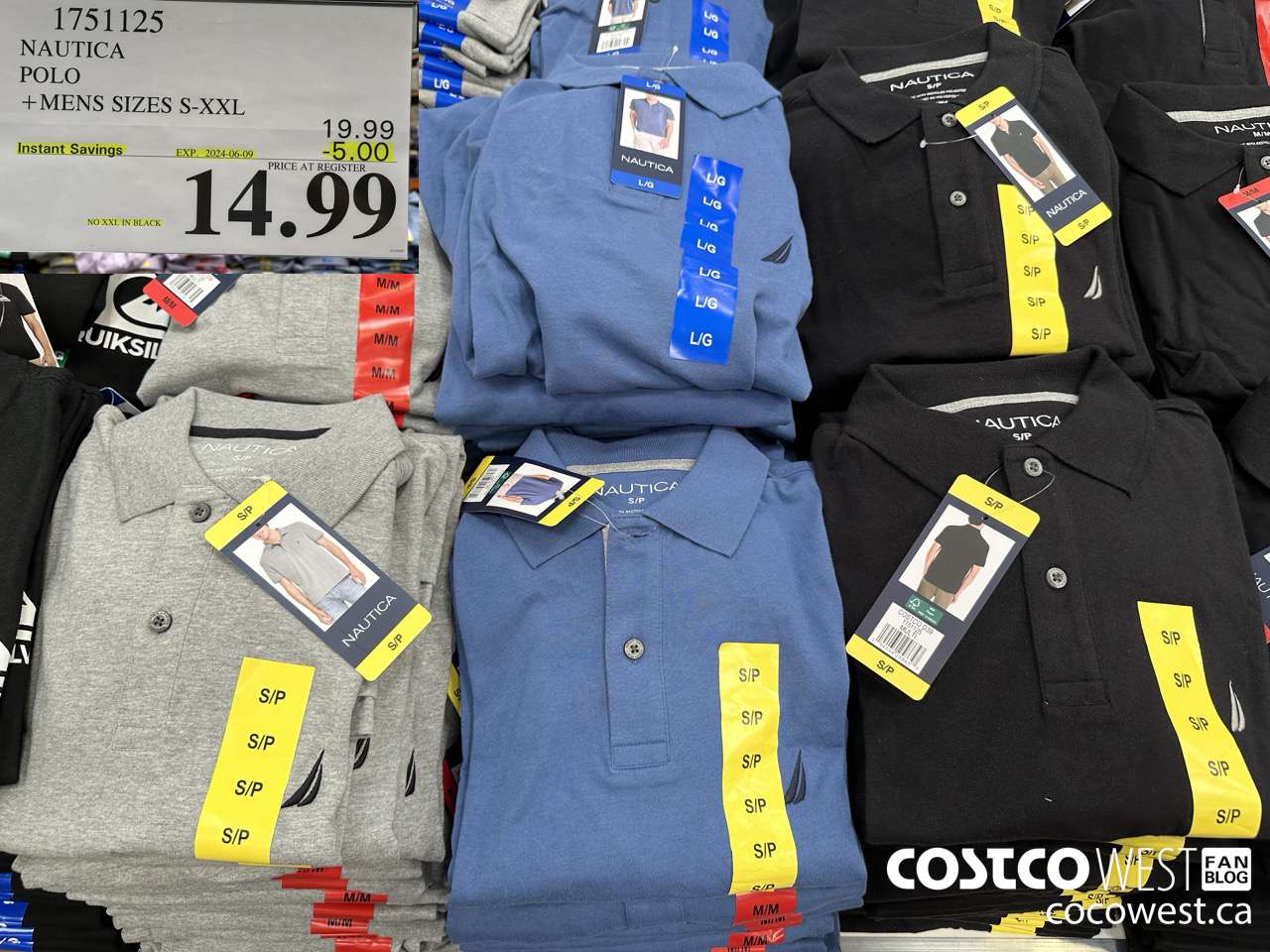 1751125 NAUTICA POLO MENS SIZES S-XXL ($5.00 INSTANT SAVINGS EXPIRES ON 2024-06-09) $14.99