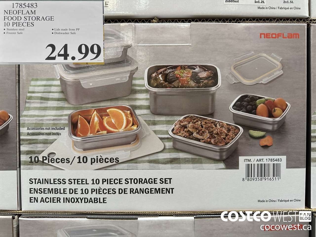 1785483 NEOFLAM FOOD STORAGE 10 PIECES $24.99