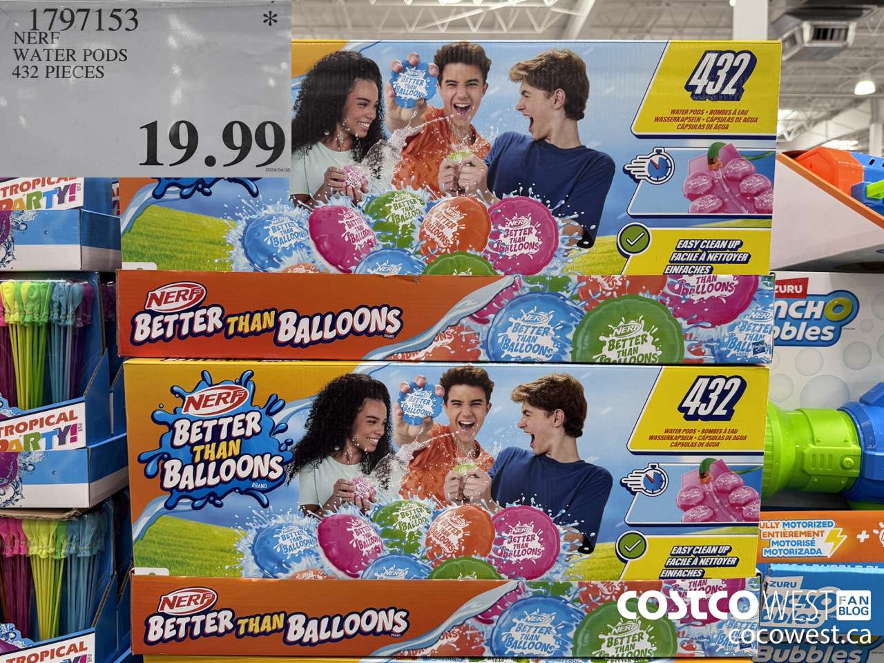 1797153 NERF WATER PODS 432 PIECES  $19.99