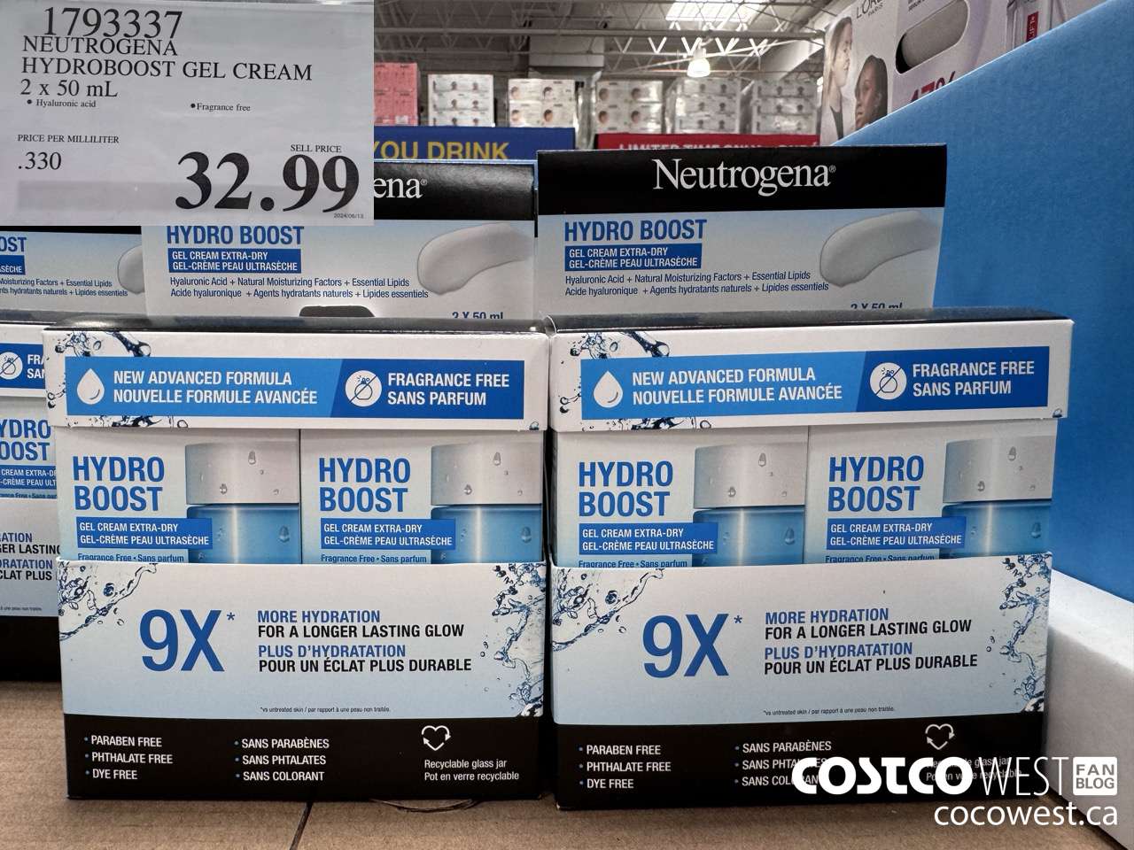 1793337 NEUTROGENA HYDROBOOST GEL CREAM 2 X 50 ML $32.99