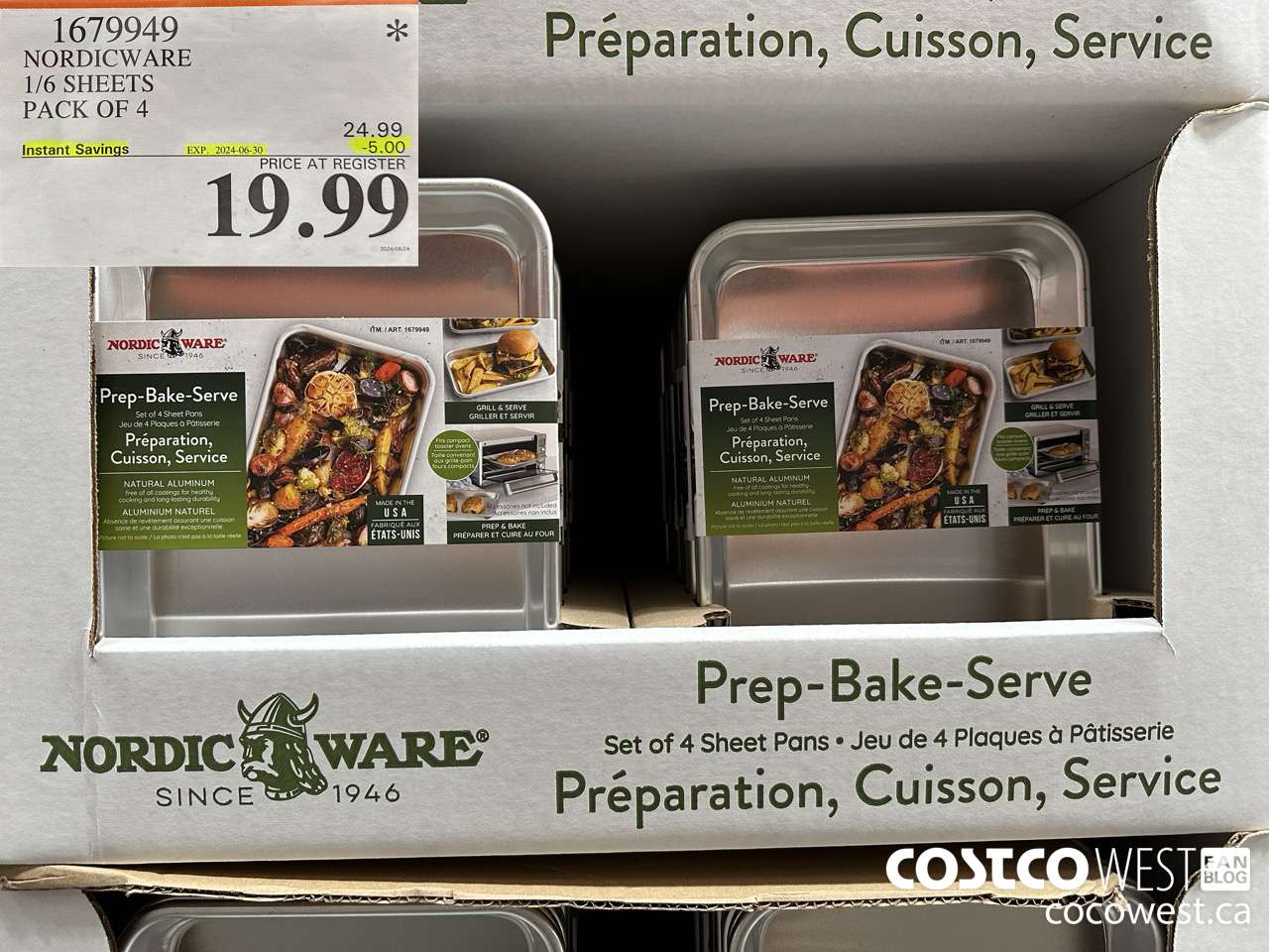 1679949 NORDICWARE 1/6 SHEETS PACK OF 4 ($5.00 INSTANT SAVINGS EXPIRES ON 2024-06-30) $19.99