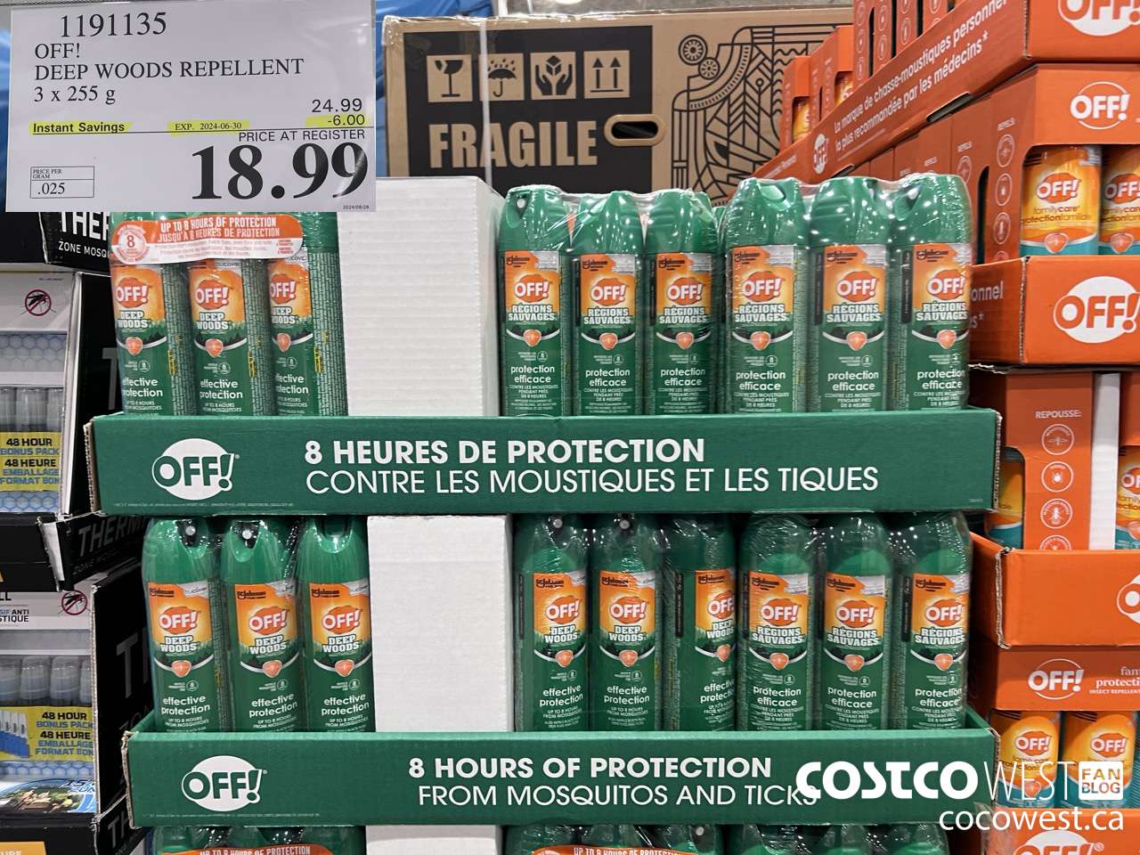 1191135 OFF! DEEP WOODS INSECT REPELLENT 3 x 255 g ($6.00 INSTANT SAVINGS EXPIRES ON 2024-06-30) $18.99