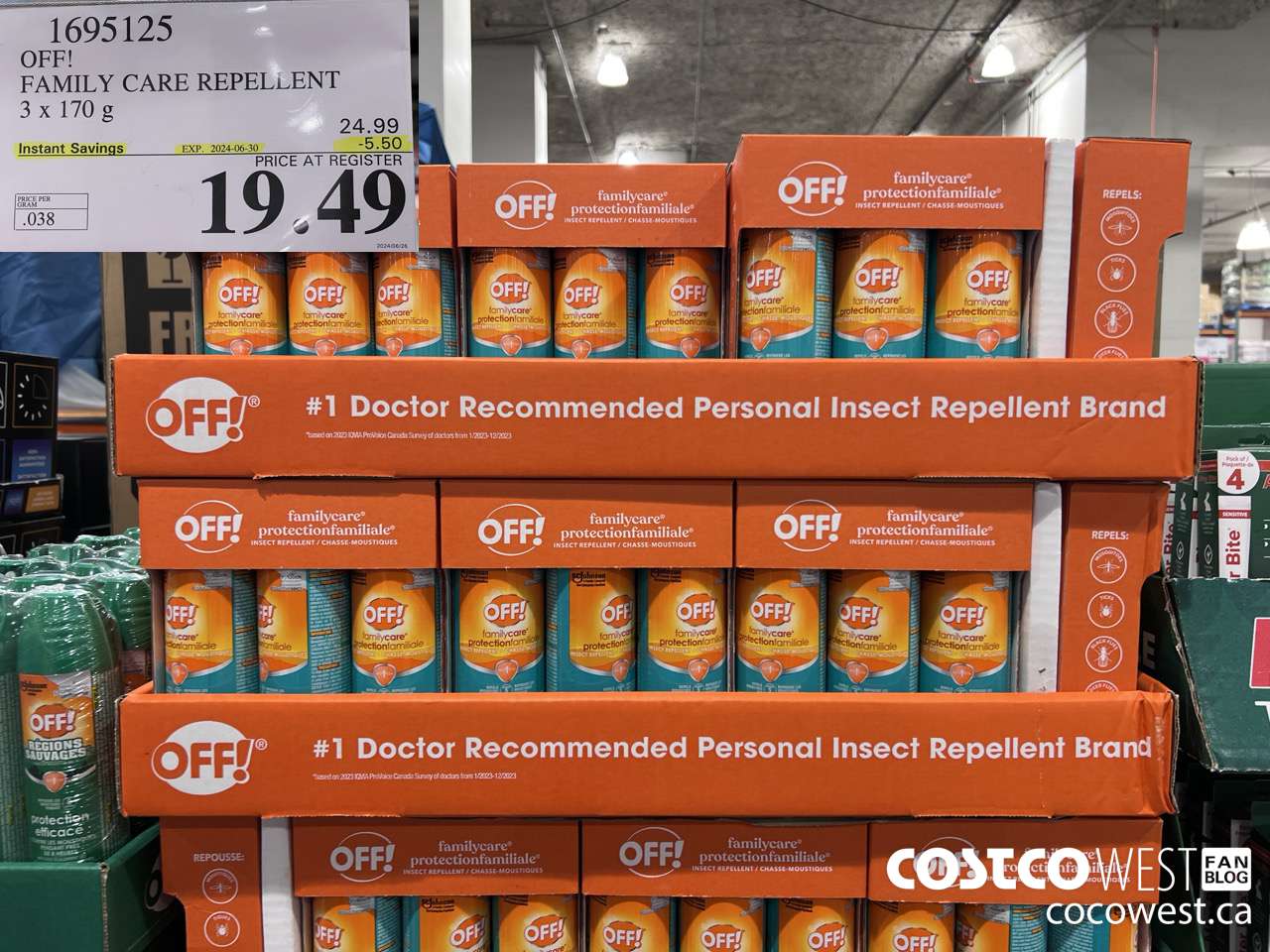 1695125 OFF! FAMILY CARE REPELLENT 3 PACK 3x 170mL ($5.50 INSTANT SAVINGS EXPIRES ON 2024-06-30) $19.49