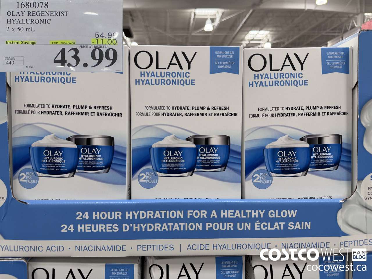 1680078 OLAY REGENERIST AND PEPTIDE24 2 X 50ML ($11.00 INSTANT SAVINGS EXPIRES ON 2024-06-30) $43.99