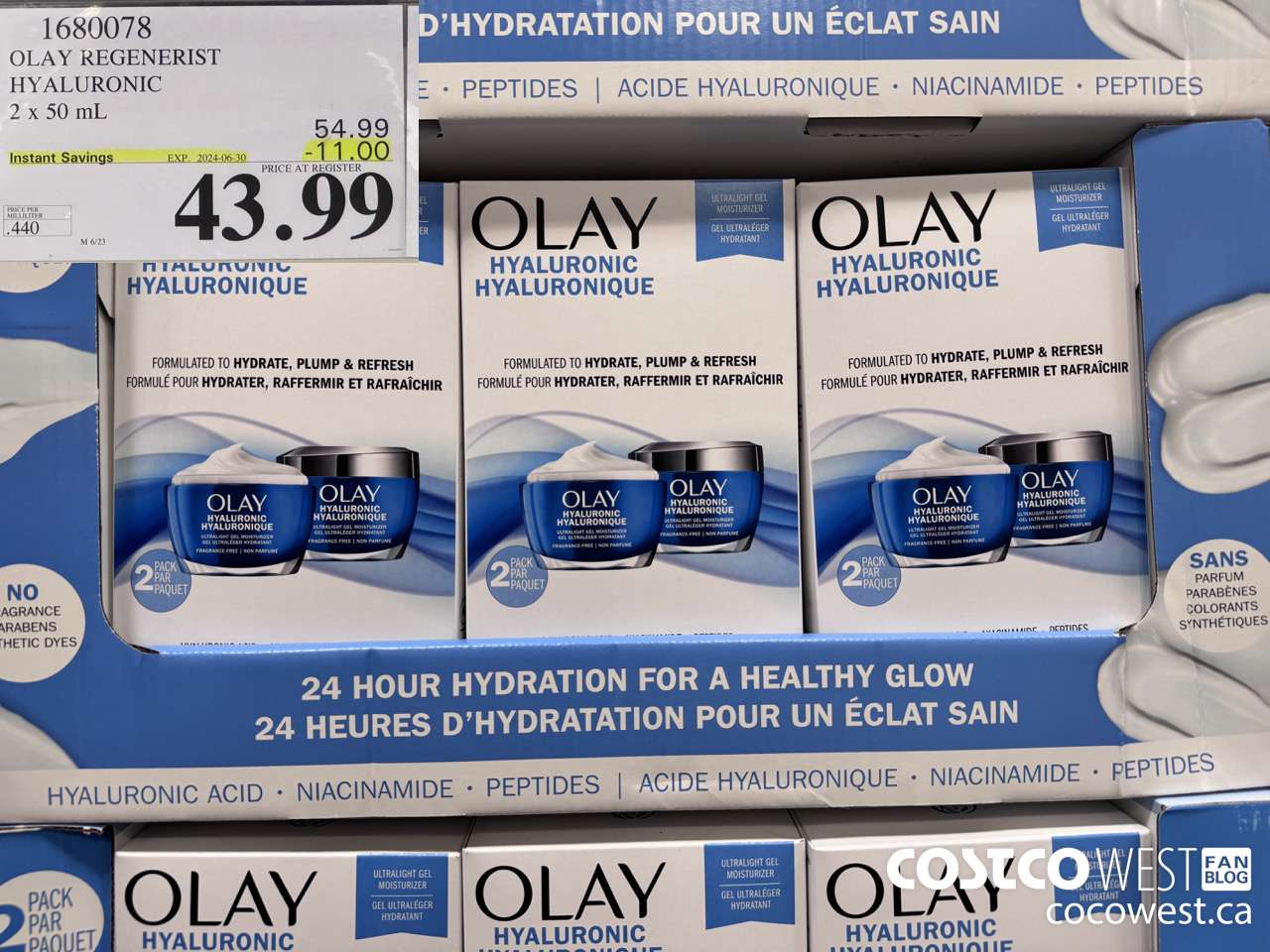 1680078 OLAY REGENERIST AND PEPTIDE24 2 X 50ML ($11.00 INSTANT SAVINGS EXPIRES ON 2024-06-30) $43.99