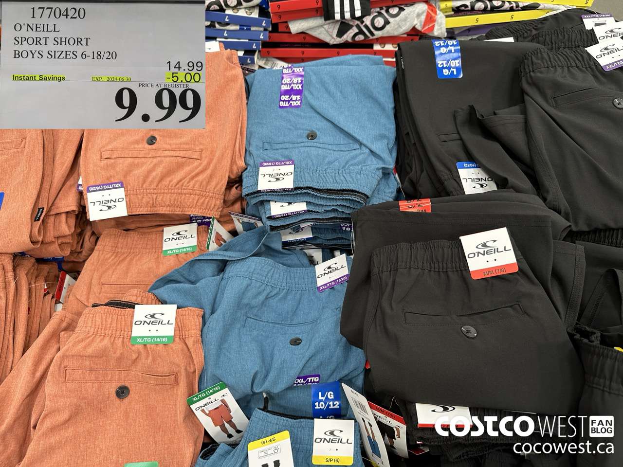 1770420 O'NEILL SPORT SHORT BOYS SIZES 6-18/20 ($5.00 INSTANT SAVINGS EXPIRES ON 2024-06-30) $9.99