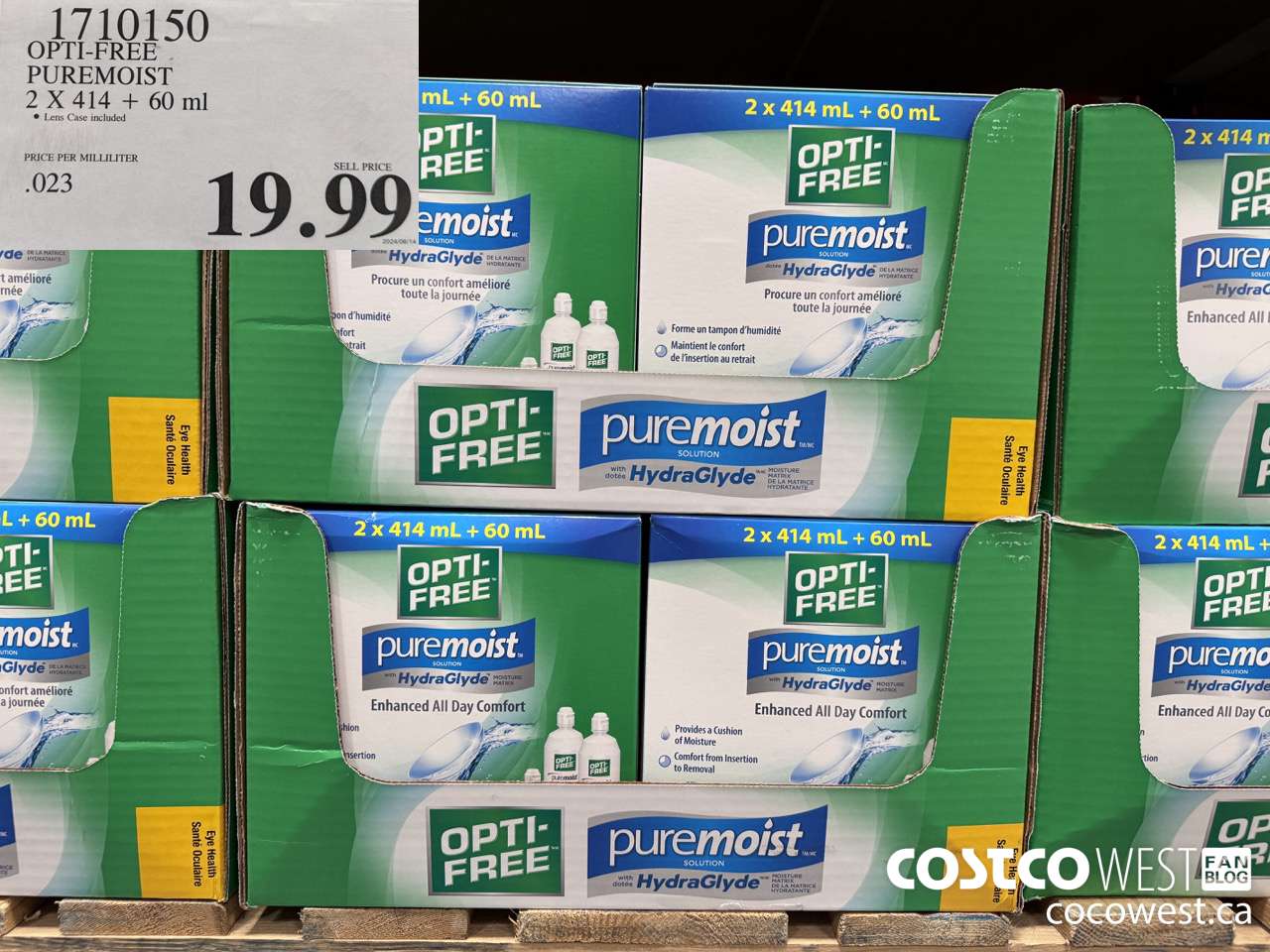 1710150 OPTI-FREE PUREMOIST 2 X 414 + 60 ML $19.99