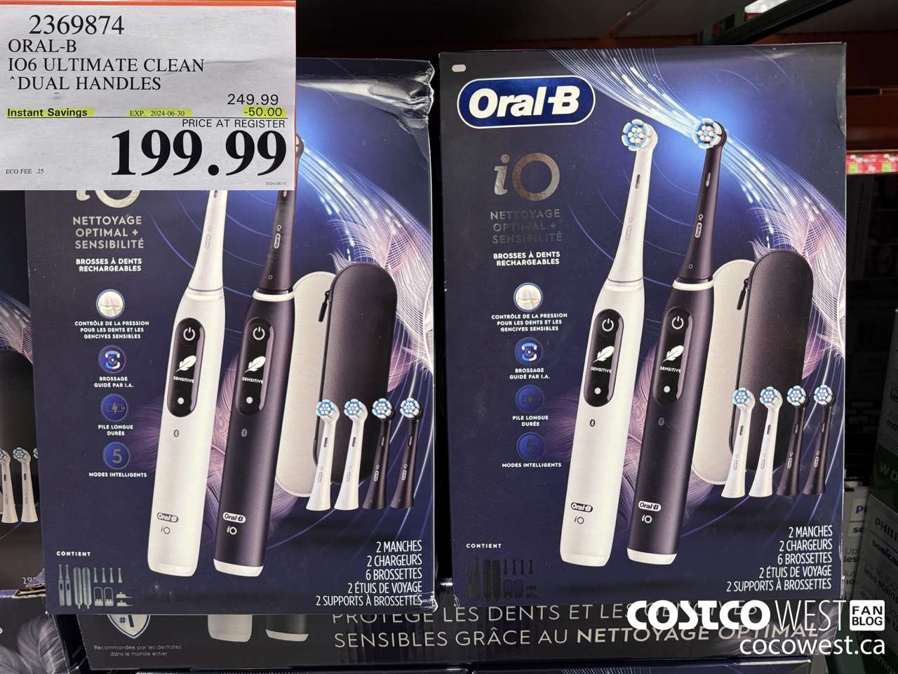 2369874 ORAL-B IO6 ULTIMATE CLEAN DUAL HANDLES ($50.00 INSTANT SAVINGS EXPIRES ON 2024-06-30) $199.99