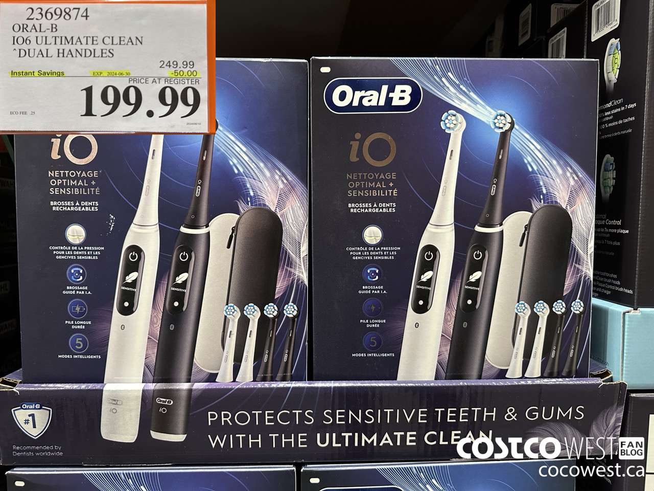 2369874 ORAL-B IO6 ULTIMATE CLEAN DUAL HANDLES ($50.00 INSTANT SAVINGS EXPIRES ON 2024-06-30) $199.99