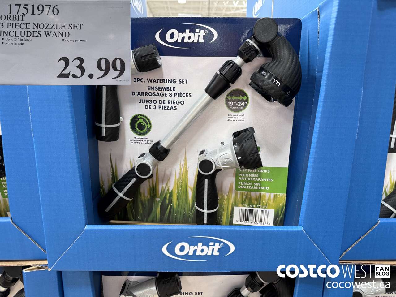 1751976 ORBIT 3 PIECE NOZZLE SET INCLUDES WAND $23.99