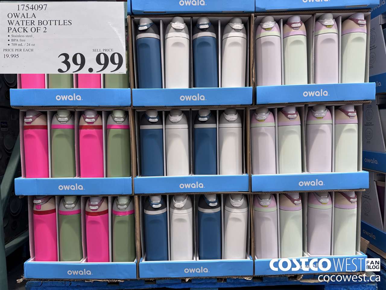 1754097 OWALA WATER BOTTLES PACK OF 2 $39.99