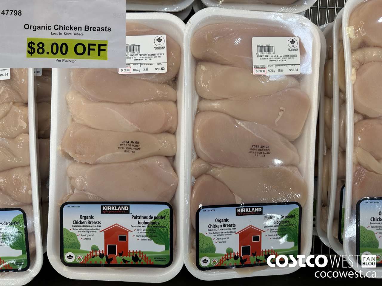 47798 Organic Chicken Breasts ($8.00 INSTANT SAVINGS)