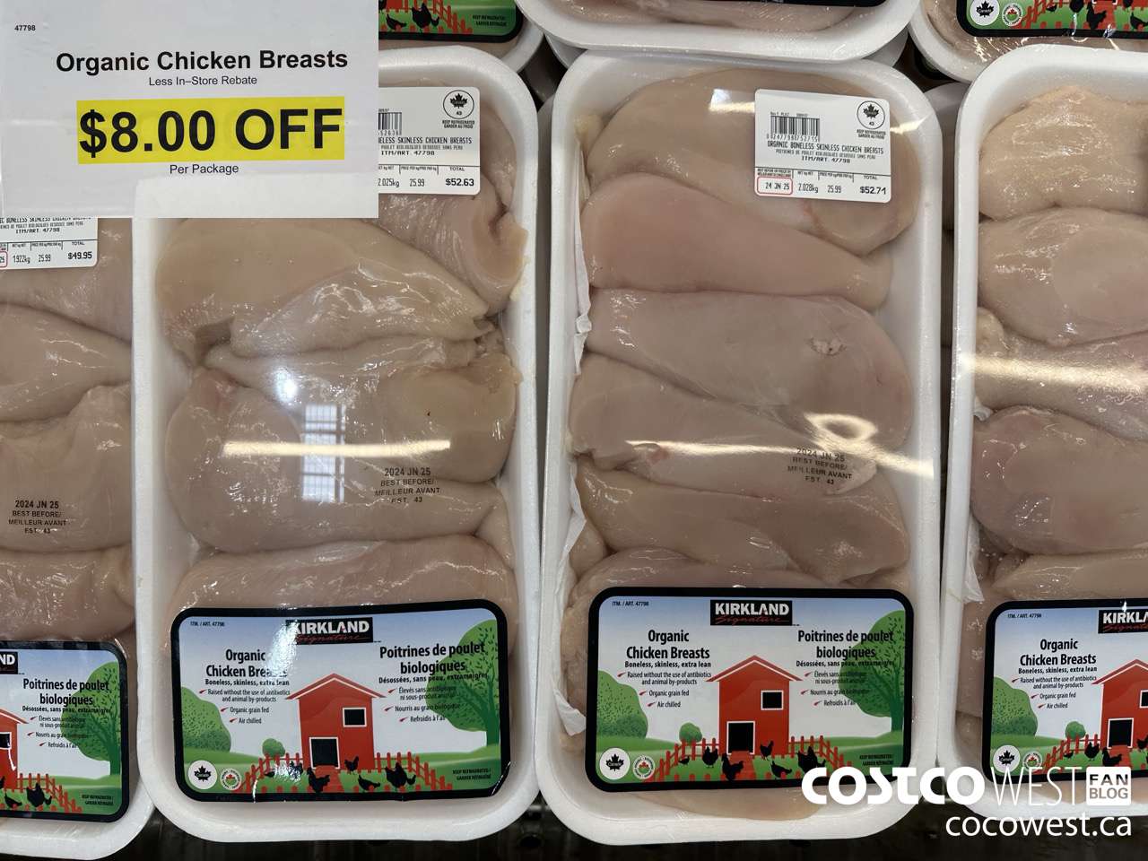 47798 Organic Chicken Breasts ($8.00 INSTANT SAVINGS)
