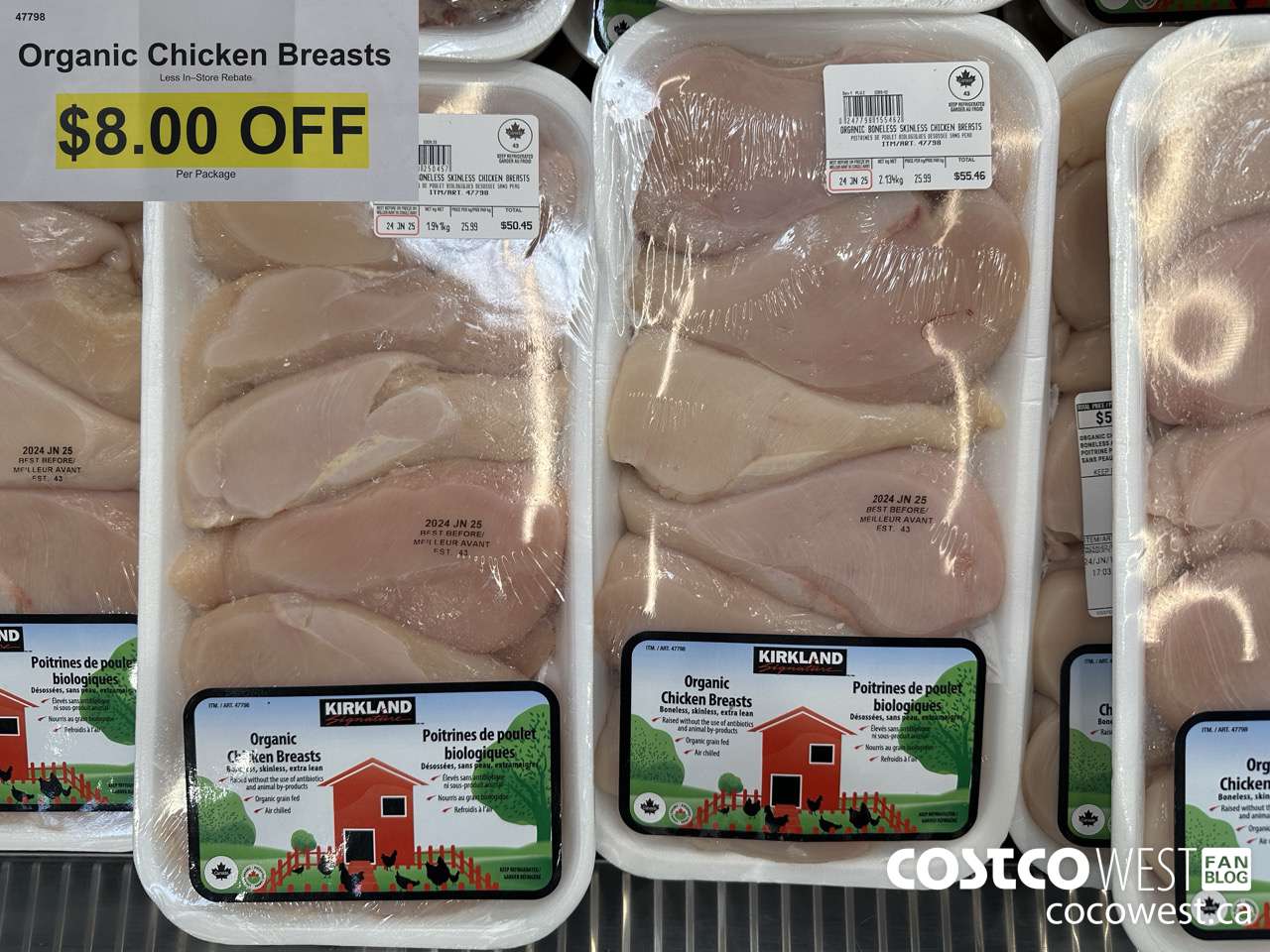 47798 Organic Chicken Breasts ($8.00 INSTANT SAVINGS)