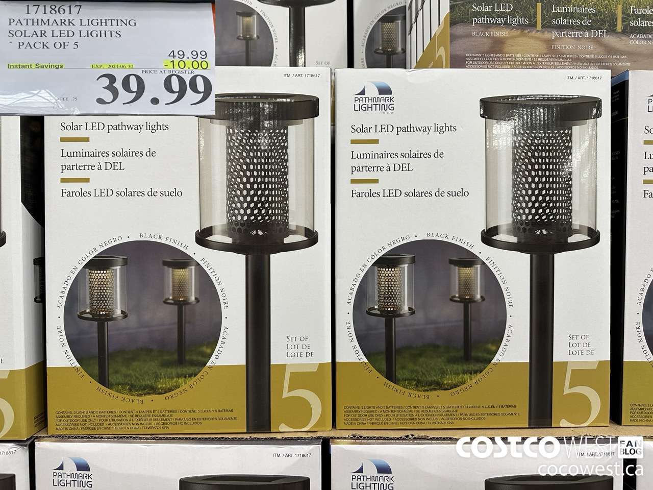 1718617 PATHMARK LIGHTING SOLAR LED LIGHTS PACK OF 5 ($10.00 INSTANT SAVINGS EXPIRES ON 2024-06-30) $39.99