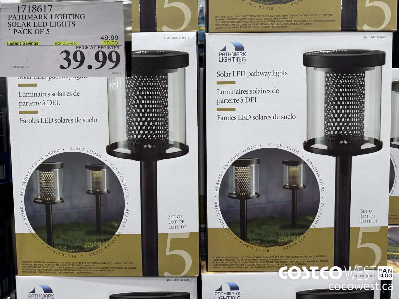 1718617 PATHMARK LIGHTING SOLAR LED LIGHTS PACK OF 5 ($10.00 INSTANT SAVINGS EXPIRES ON 2024-06-30) $39.99