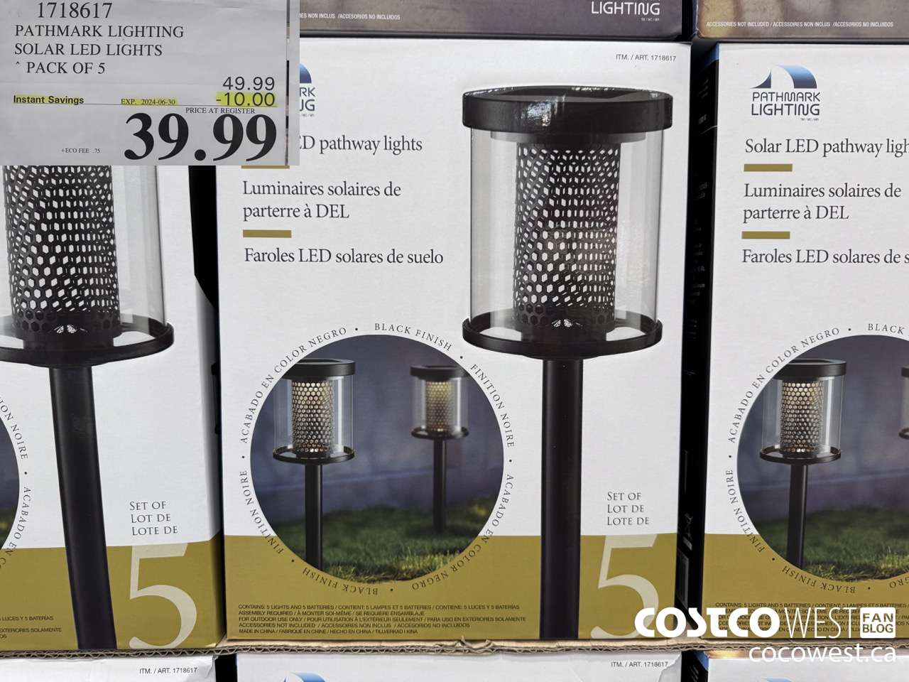 1718617 PATHMARK LIGHTING SOLAR LED LIGHTS PACK OF 5 ($10.00 INSTANT SAVINGS EXPIRES ON 2024-06-30) $39.99