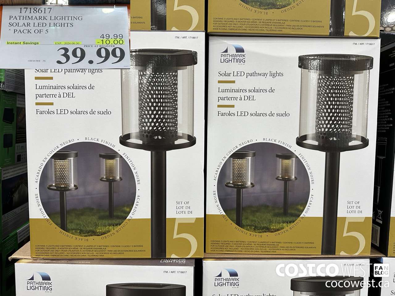 1718617 PATHMARK LIGHTING SOLAR LED LIGHTS PACK OF 5 ($10.00 INSTANT SAVINGS EXPIRES ON 2024-06-30) $39.99