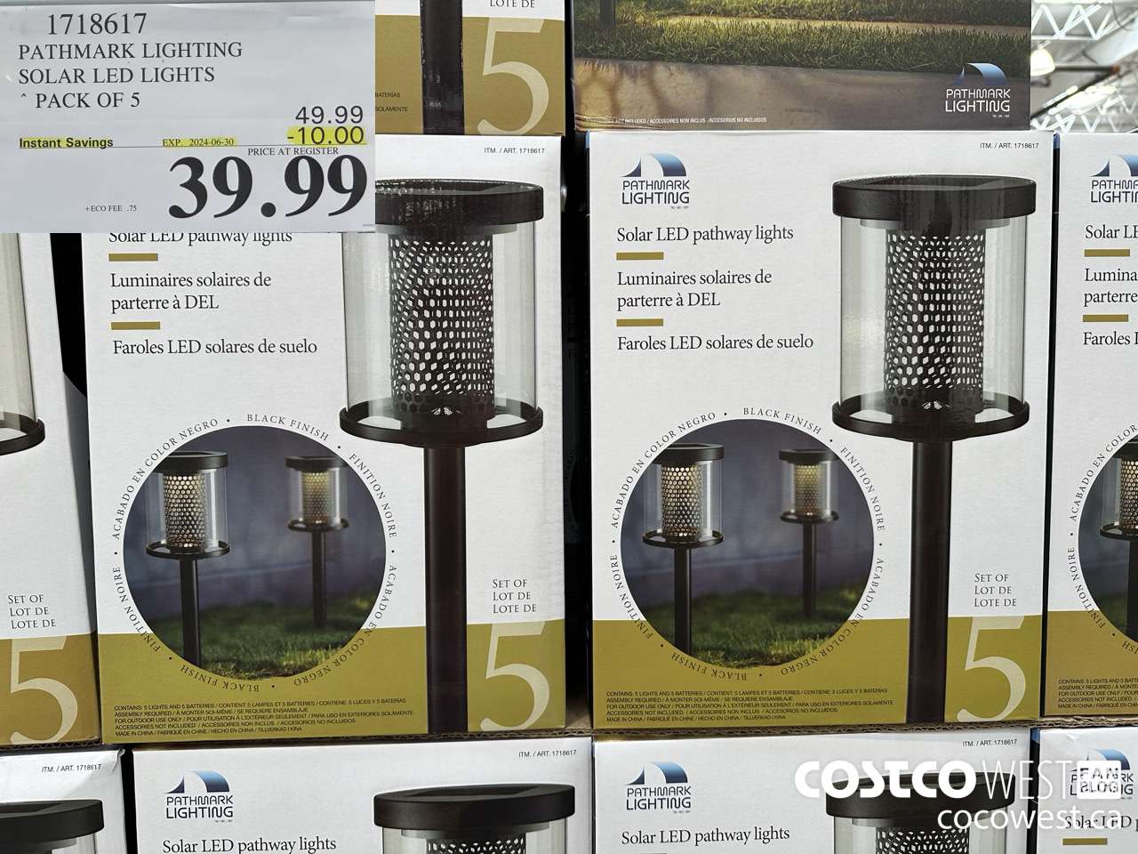1718617 PATHMARK LIGHTING SOLAR LED LIGHTS PACK OF 5 ($10.00 INSTANT SAVINGS EXPIRES ON 2024-06-30) $39.99