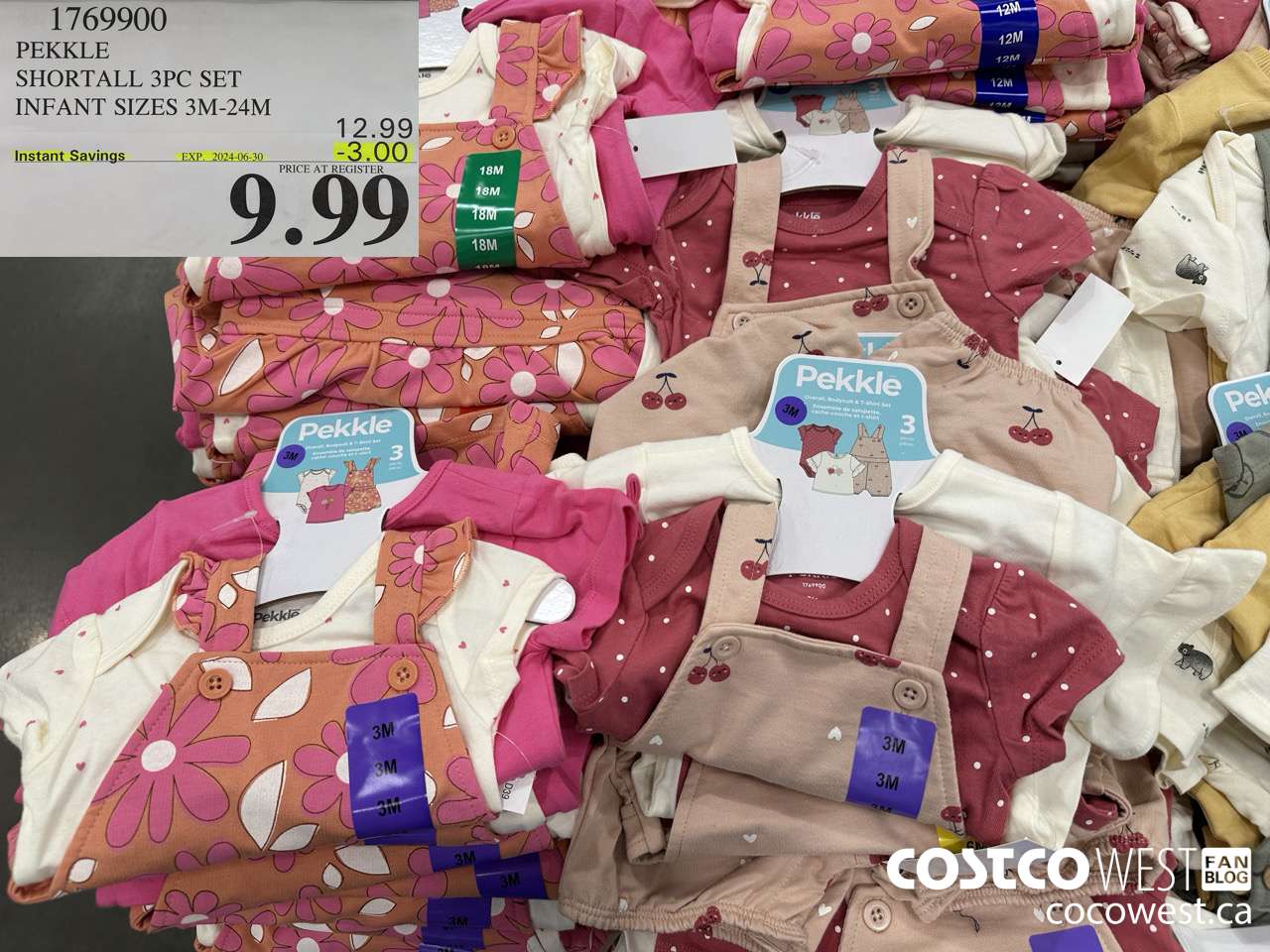 1769900 PEKKLE SHORTALL 3PC SET INFANT SIZES 3M-24M ($3.00 INSTANT SAVINGS EXPIRES ON 2024-06-30) $9.99