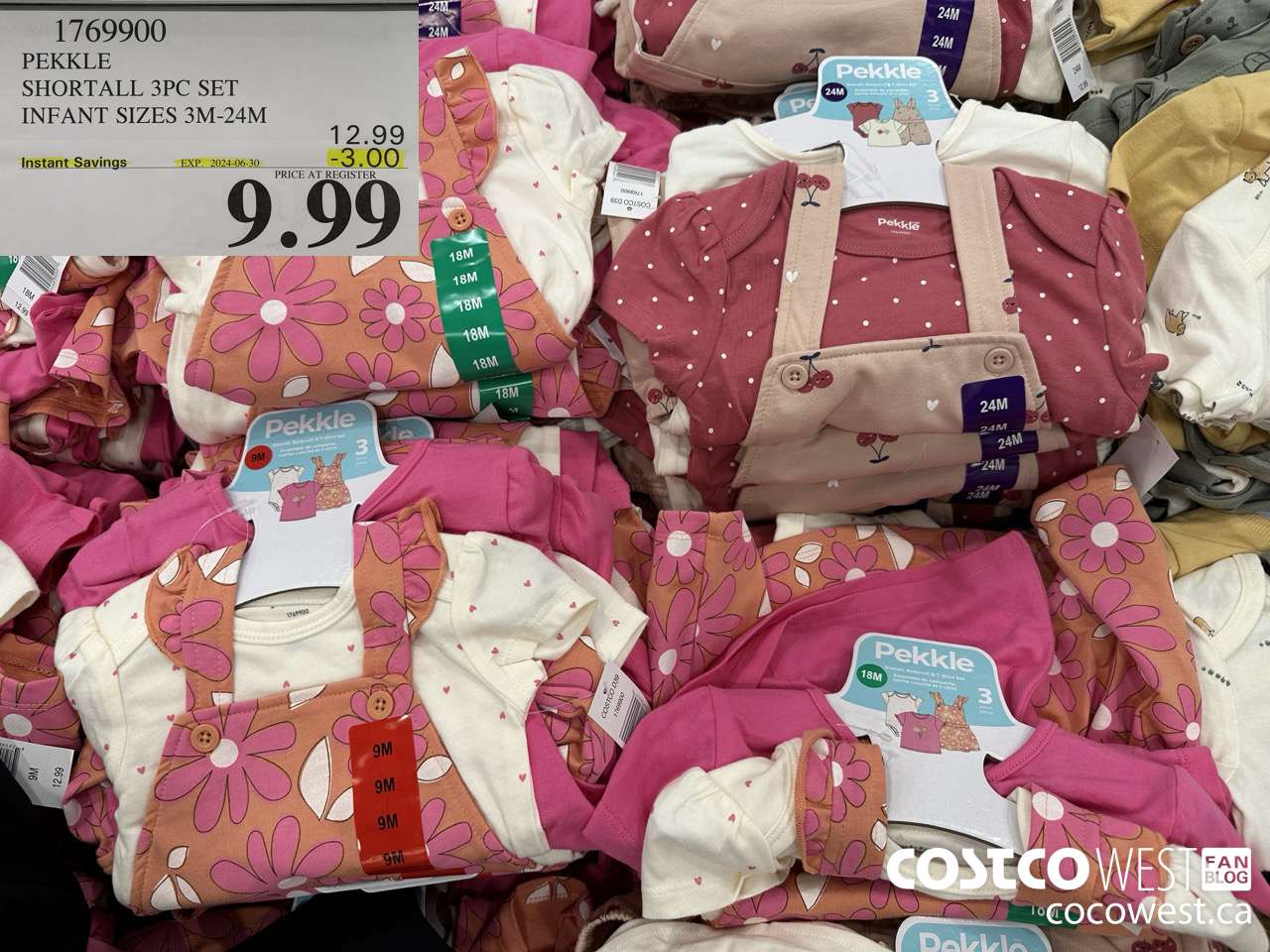 1769900 PEKKLE SHORTALL 3PC SET INFANT SIZES 3M-24M ($3.00 INSTANT SAVINGS EXPIRES ON 2024-06-30) $9.99